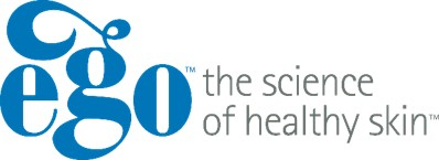 Ego skincare logo with tagline 'the science of healthy skin'.